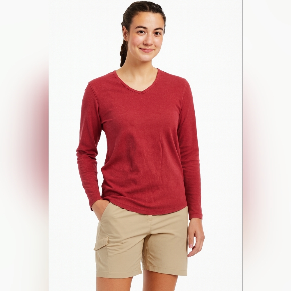 Duluth Trading Co. Active Wear Outdoor Hiking V-Neck Tee Fitness Athleisure